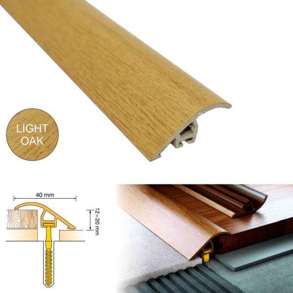 UPVC 40mm Wood Effect Door Threshold