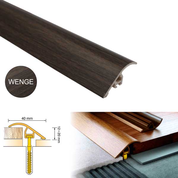 UPVC 40mm Wood Effect Door Threshold
